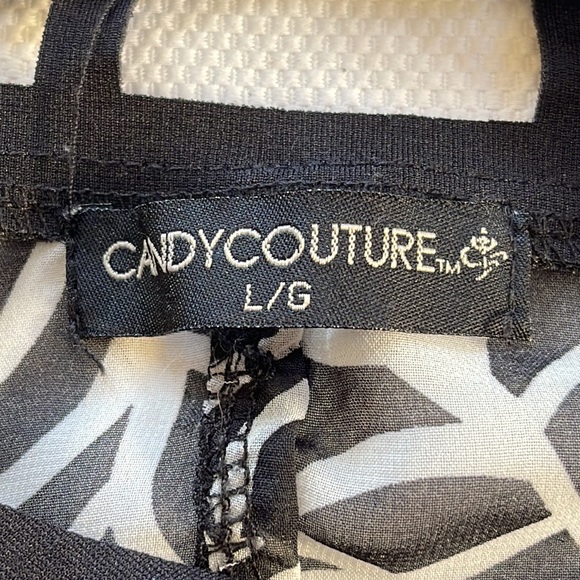 🦋3/40 CANDY COUTURE Sheer Lattice Trim Tank Top (L) - Picture 15 of 16